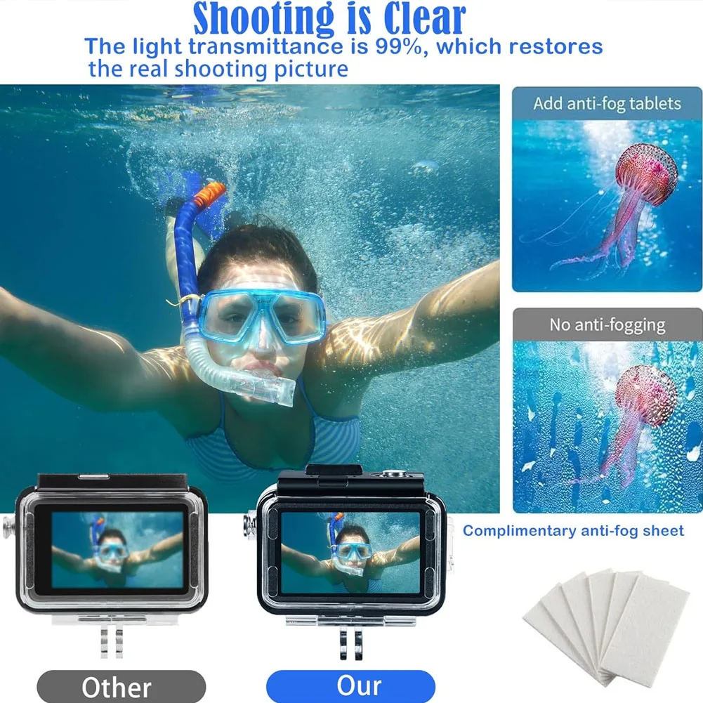 Водонепроницаемый чехол myobo для dji action 5 pro - Фотография_5