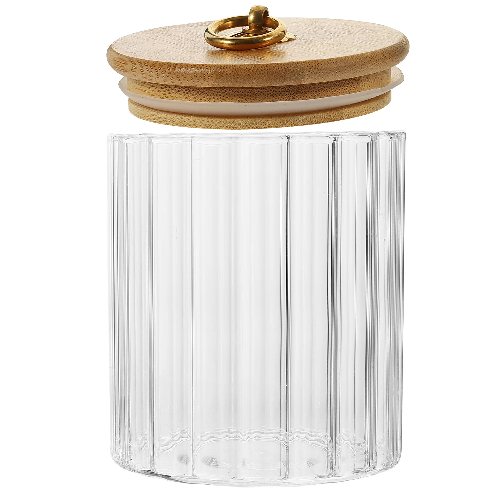 Герметичная стеклянная канистра с бамбуковой крышкой - Фотография_6