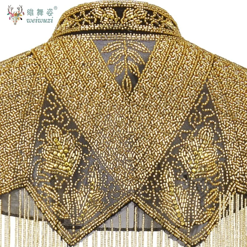 Индийская нежная шаль из бисера - Фотография_5