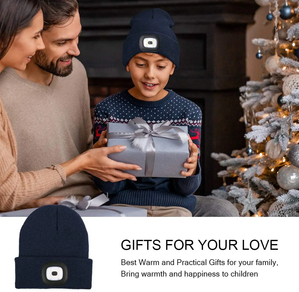 D5 светодиодная шапка-бини с подсветкой для детей