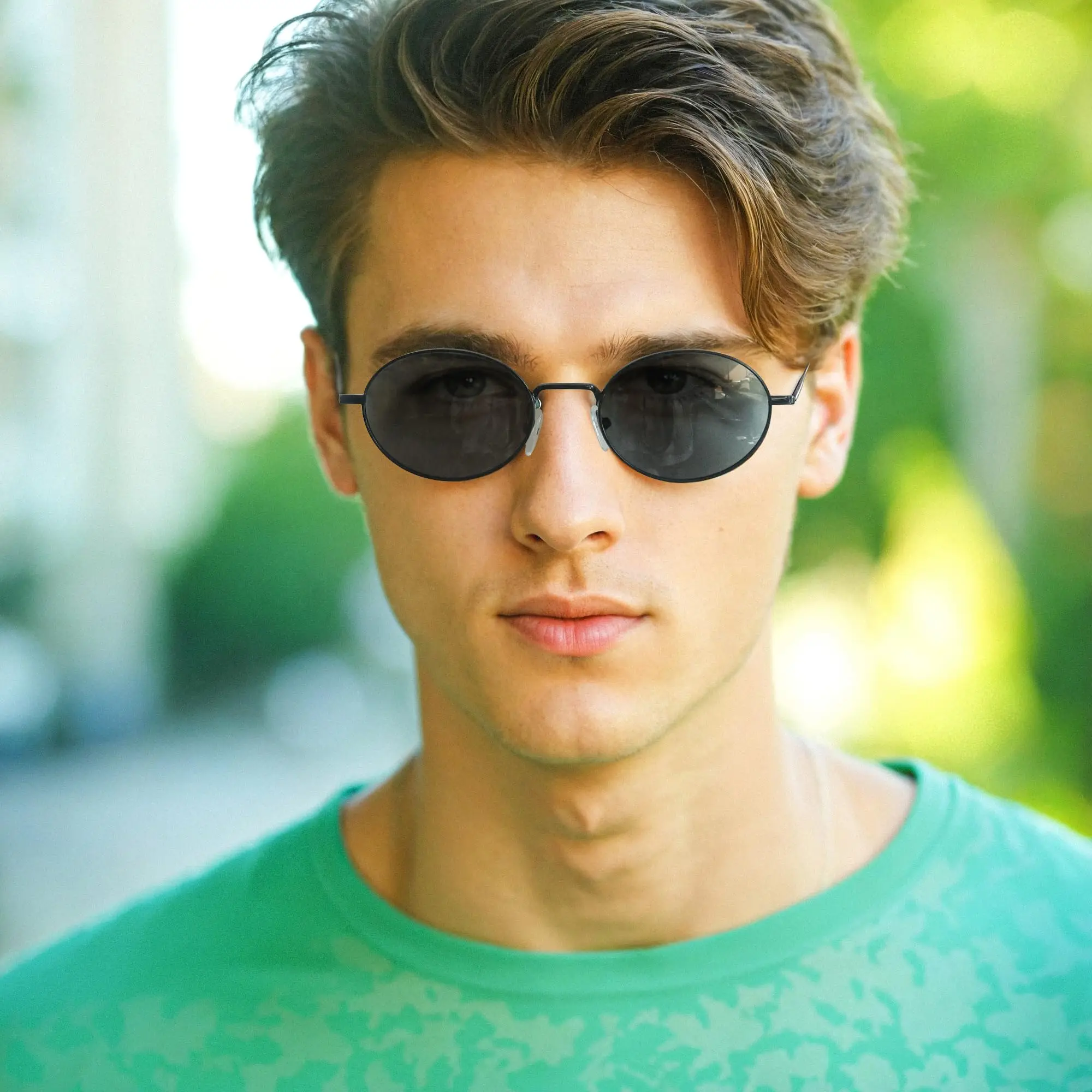 Bluemoky овальные ретро солнцезащитные