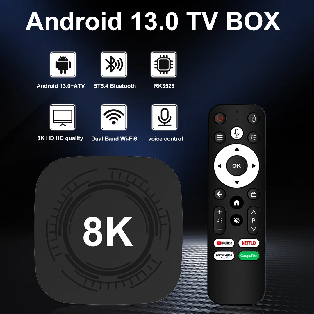 Mx10 8k pro телеприставка android 13 - Фотография_2