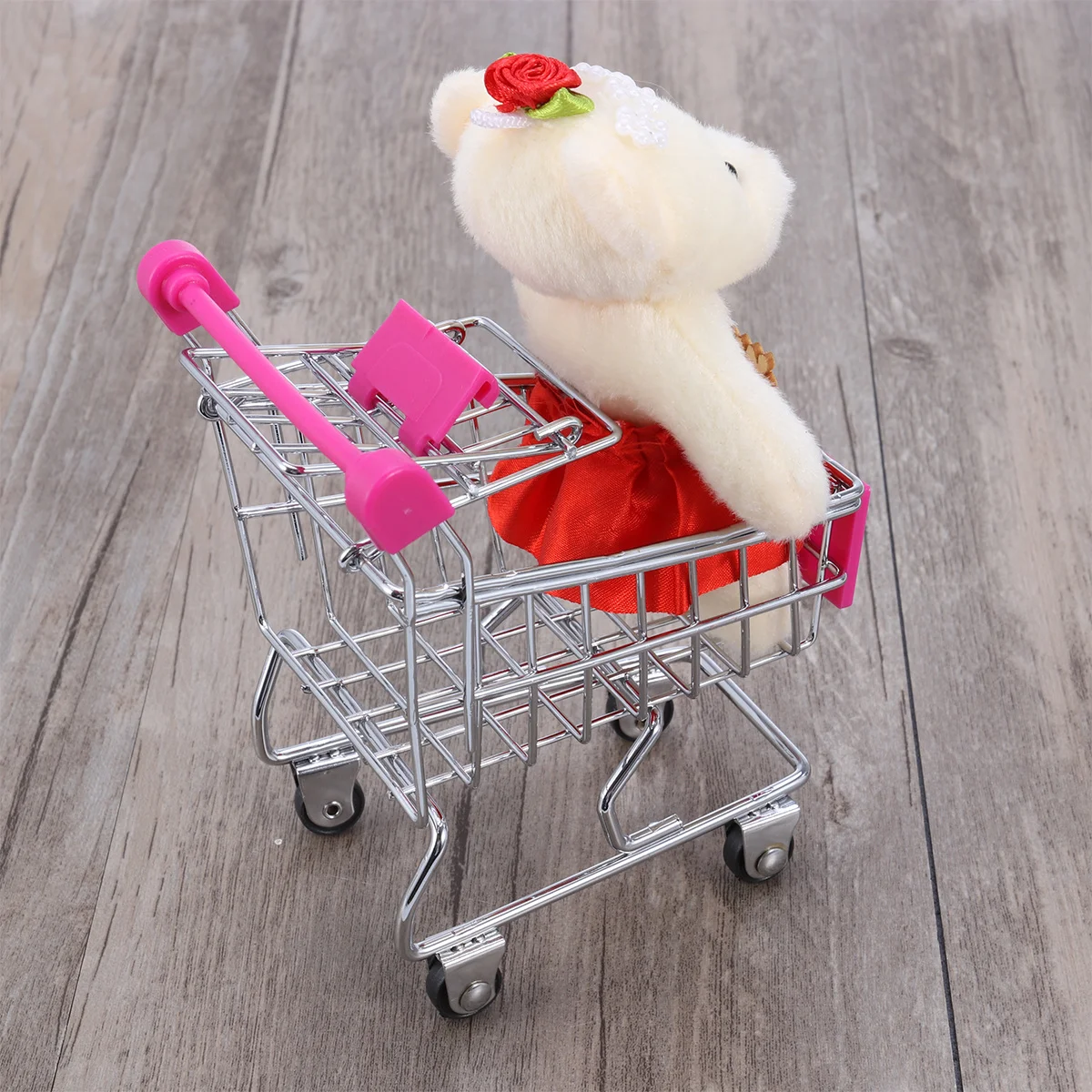 Розовый мини-корзина для покупок - Фотография_6