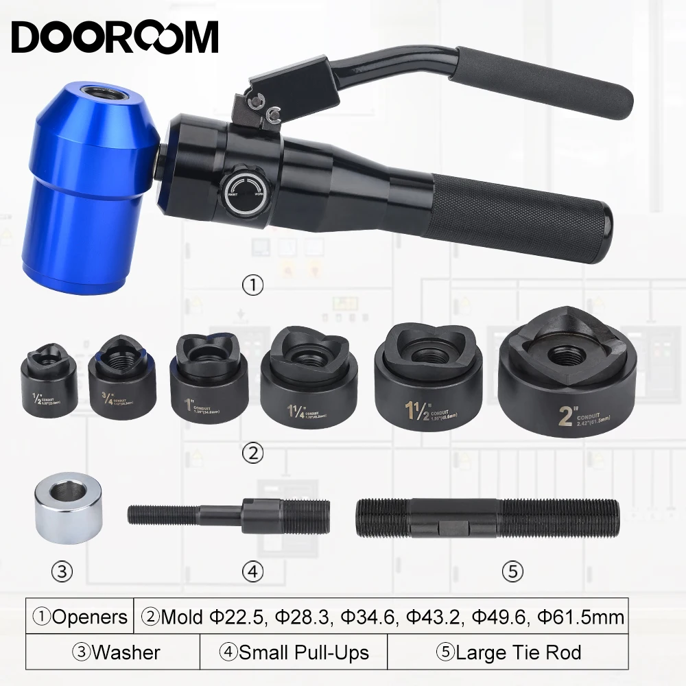 Ручной гидравлический инструмент dooroom с 6 формами - Фотография_6