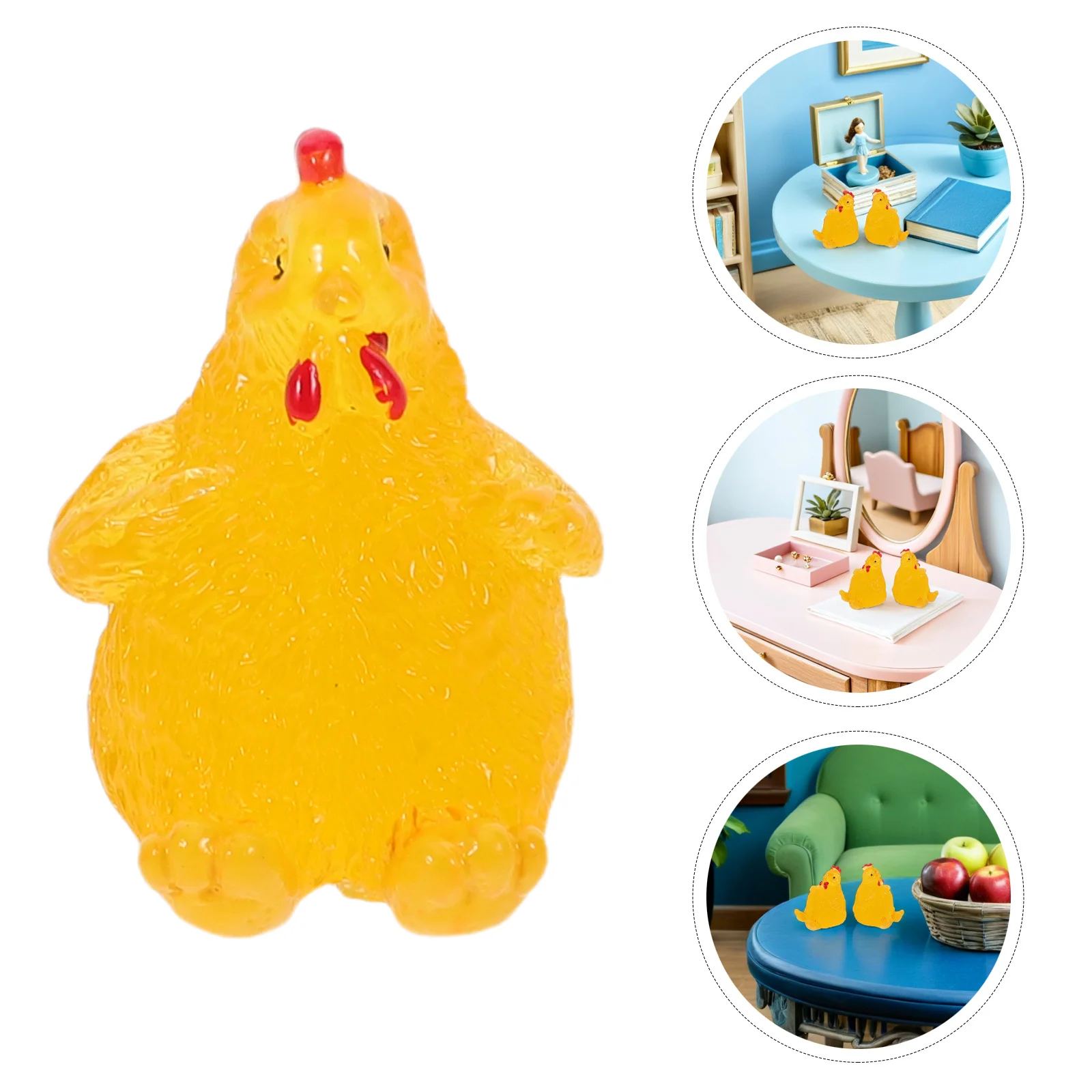 Мини-фигурки цыплят из смолы