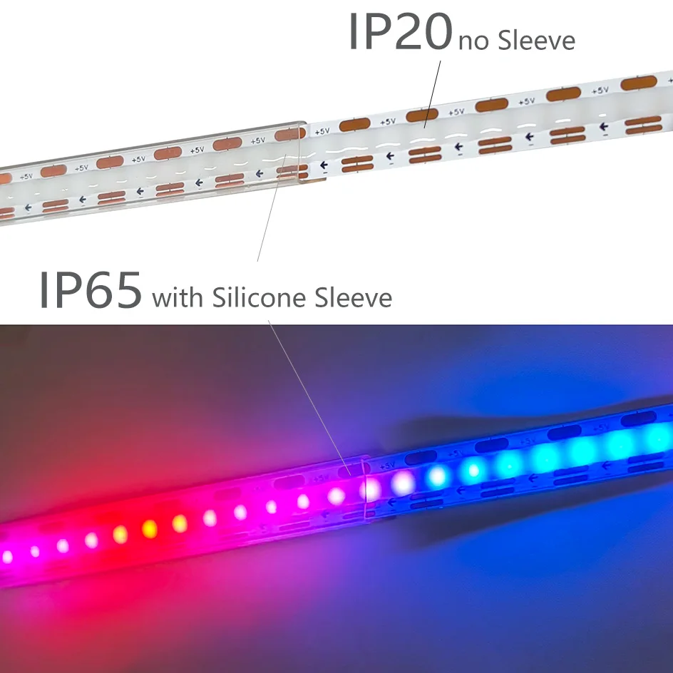 Ws2812b ip65 dc5v spi rgb-ic ленточный - Фотография_6