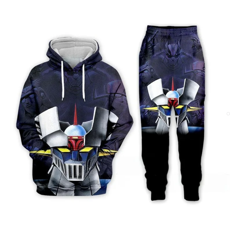 Аниме mazinger z 3d принт толстовка - Фотография_4