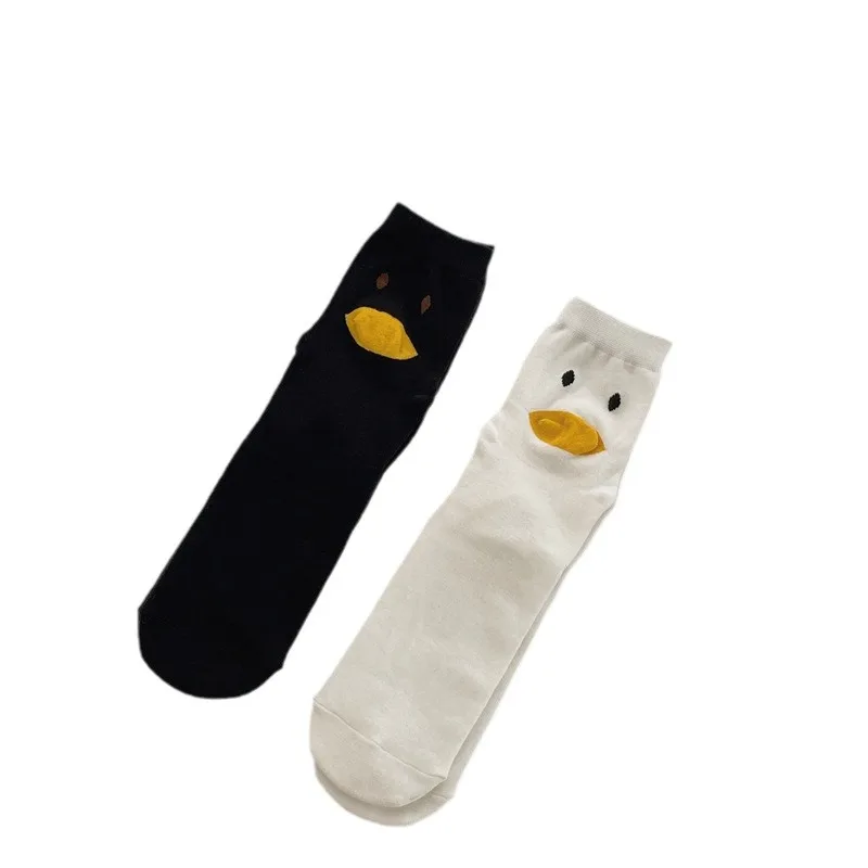 Женские дневные милые трехмерные носки желтой утки - Фотография_5