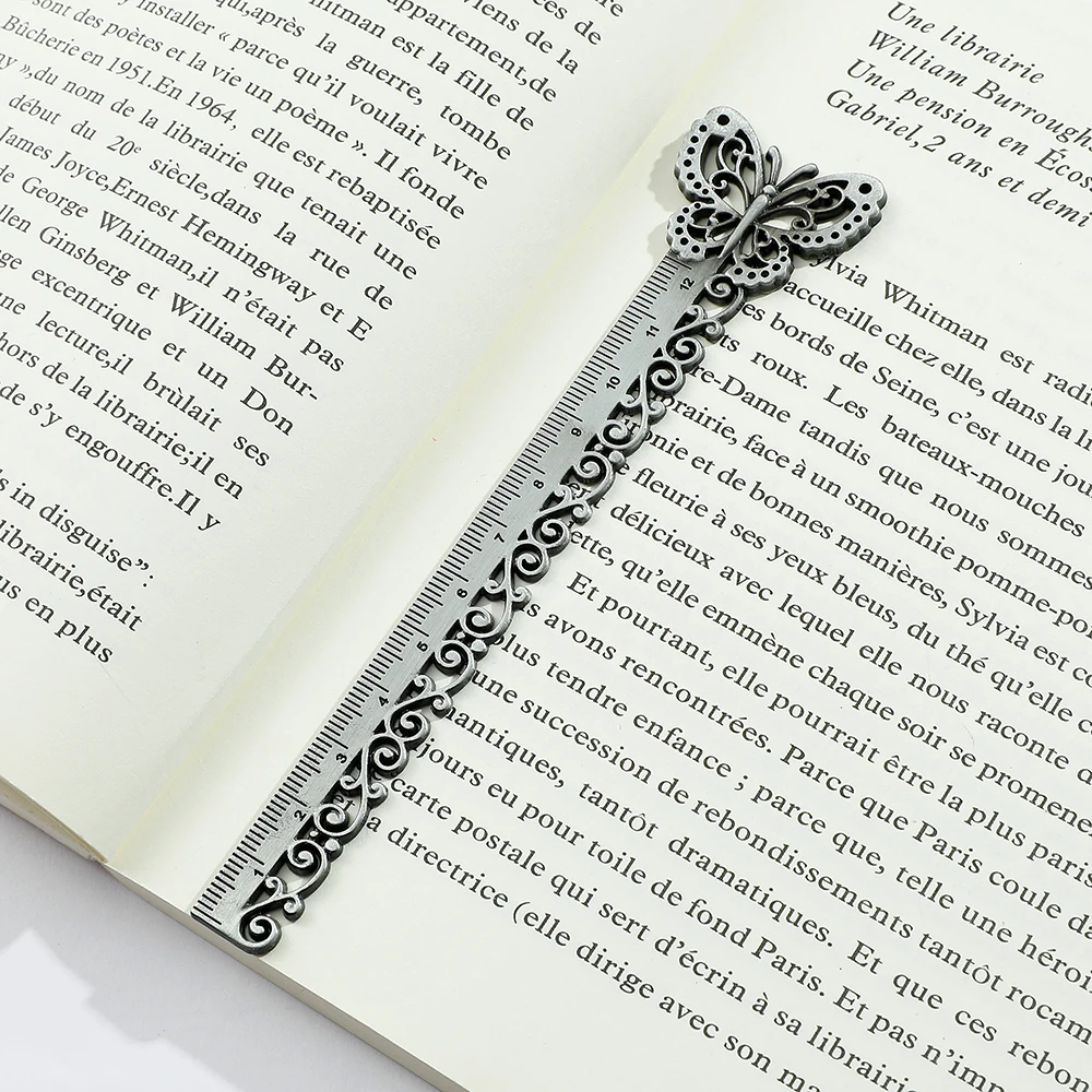 Металлические закладки в виде бабочки гинкго билоба для любителей книг - Фотография_6