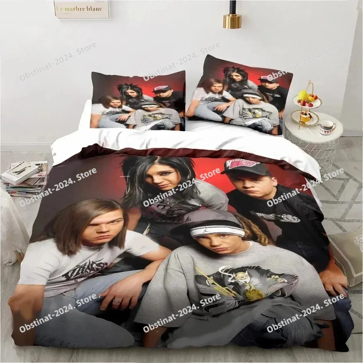 Комплект постельного белья tokio hotel band с 3d принтом - Фотография_6
