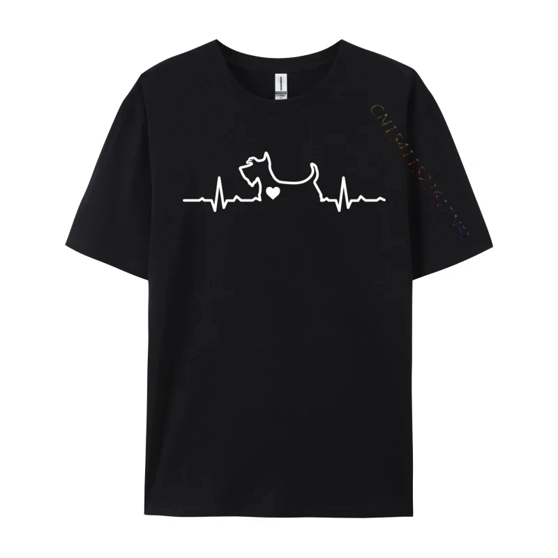 Милая футболка scottie heartbeat scottish terrier dog lover fitted group