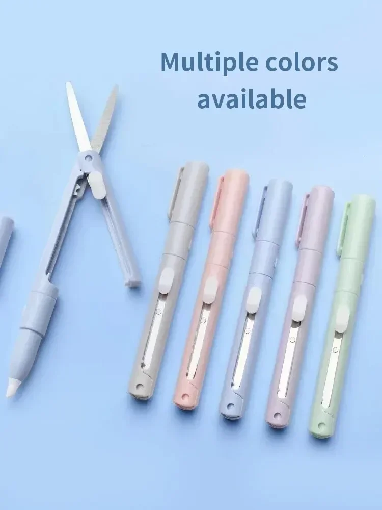 Мини портативные ножницы нож для - Фотография_5
