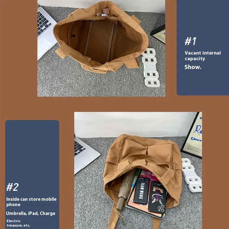 Японская эстетическая темная сумка-мессенджер в стиле харадзюку - Фотография_5