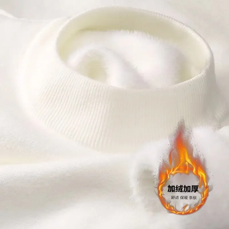 Мужской вязаный свитер с плюшевой подкладкой - Фотография_4