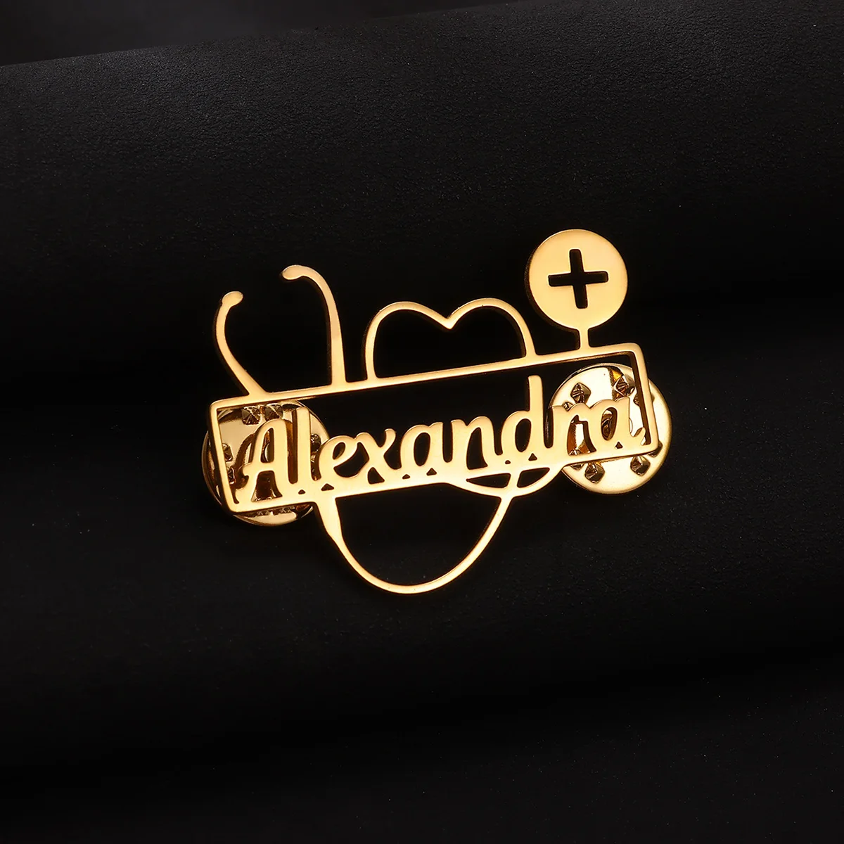 Брошь в виде стетоскопа на заказ - Фотография_4