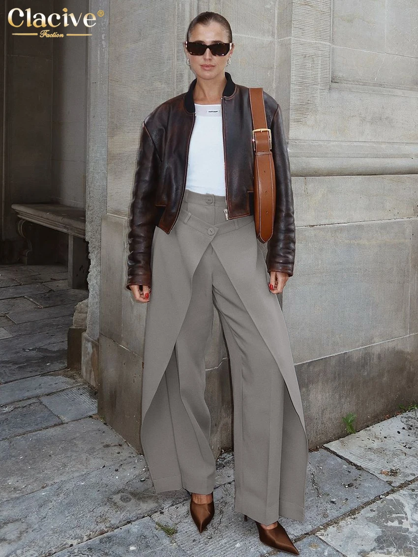 Clacive модные свободные серые - Фотография_4