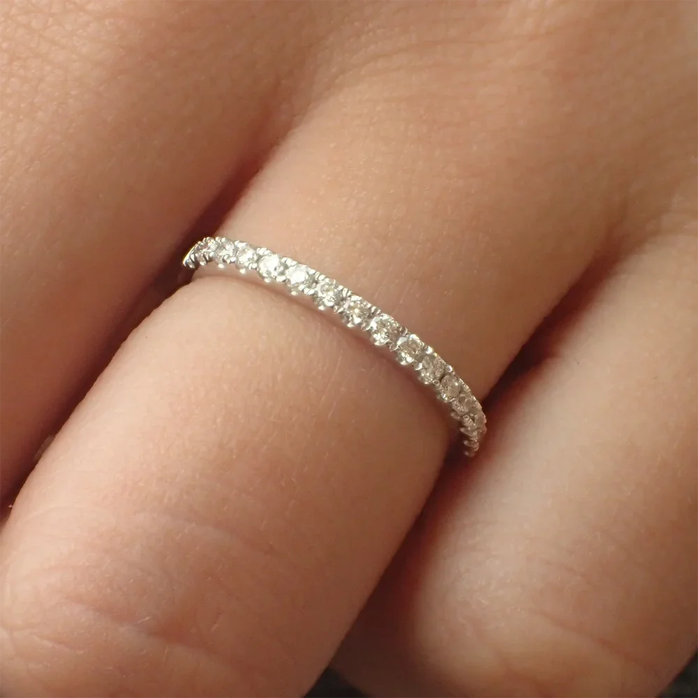 Кольца с микро-паве eternity band 1 - Фотография_2