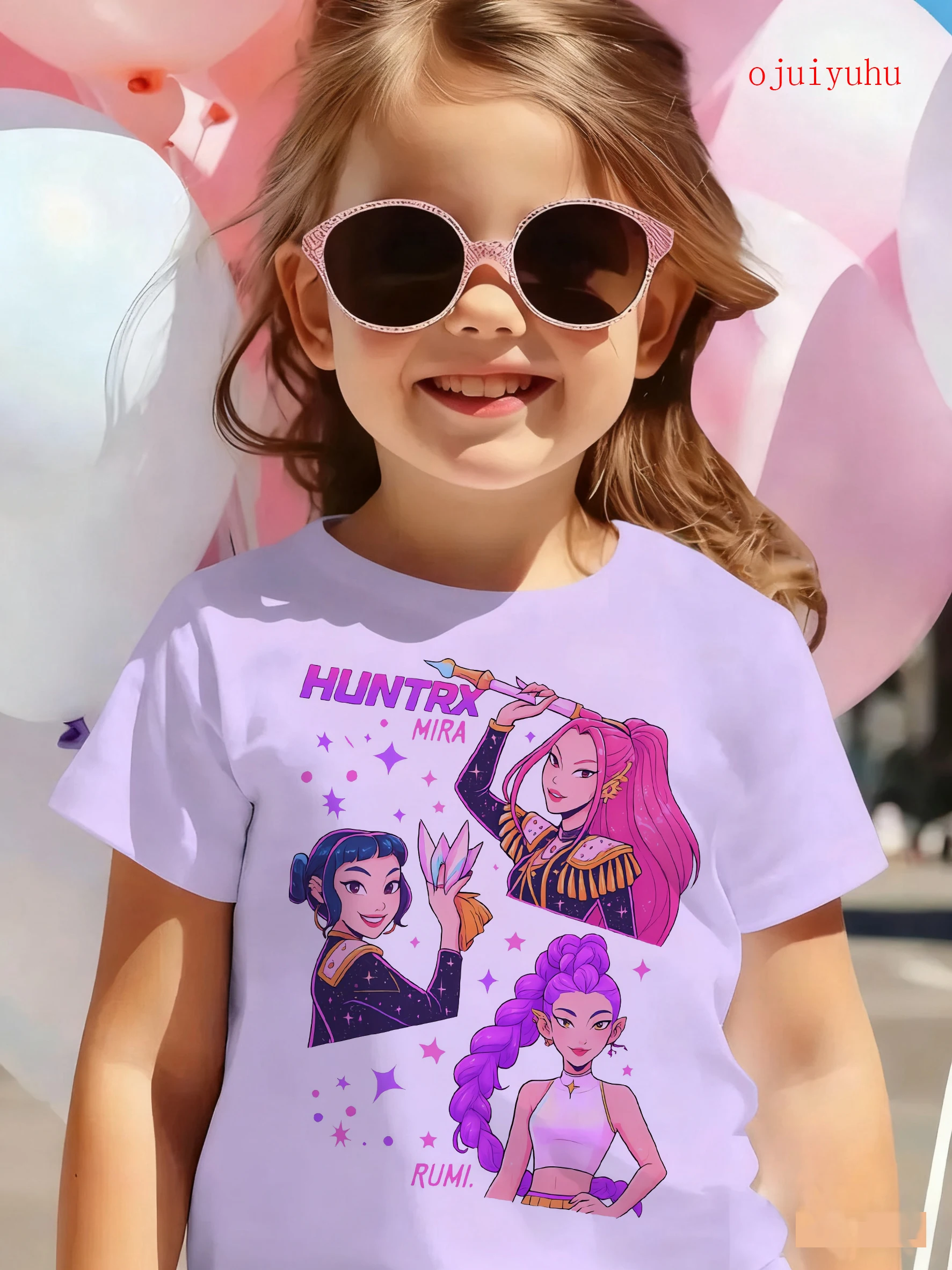 Детская футболка с забавным фильмом kpop demon hunters - Фотография_5