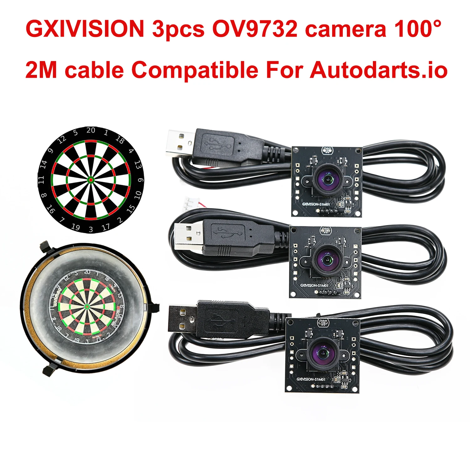 Gxivision ov9732 1mp 30fps 2m кабель 100 градусов usb-модуль камеры