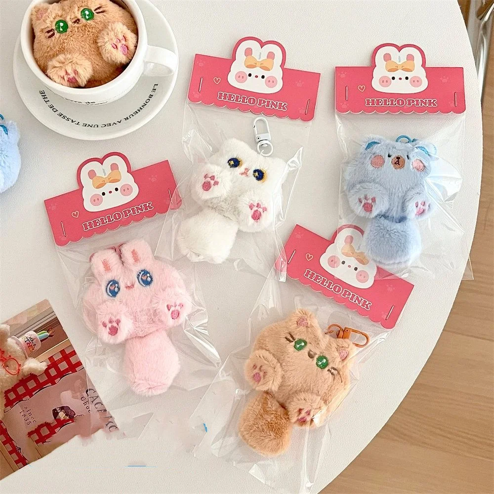 Bag hanging soft cute cat plush - Фотография_3