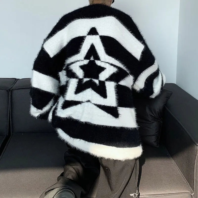 Американские ретро-свитера в полоску со звездами - Фотография_6