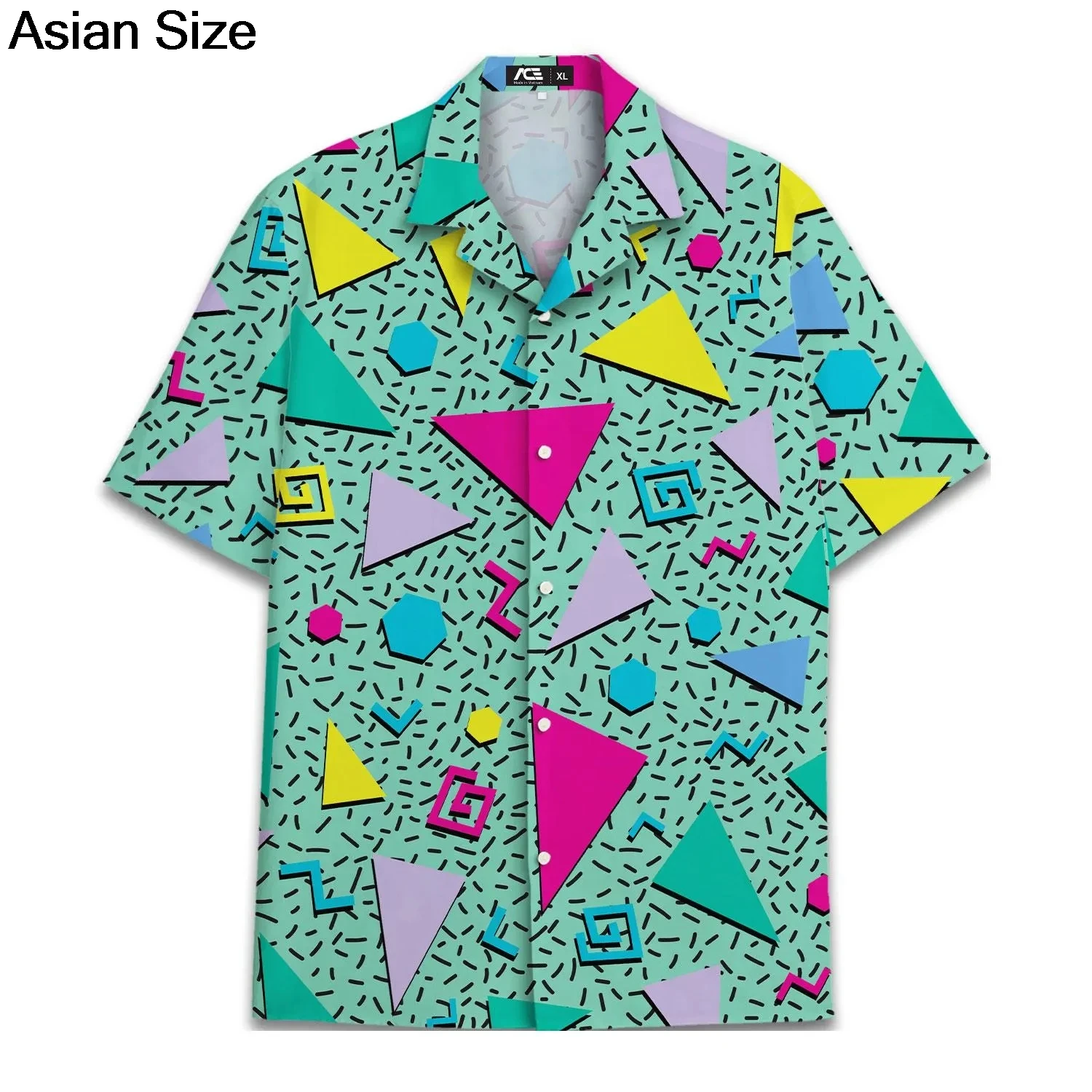 Гавайская рубашка в стиле ретро 80-х годов в стиле поп-арт - Фотография_2