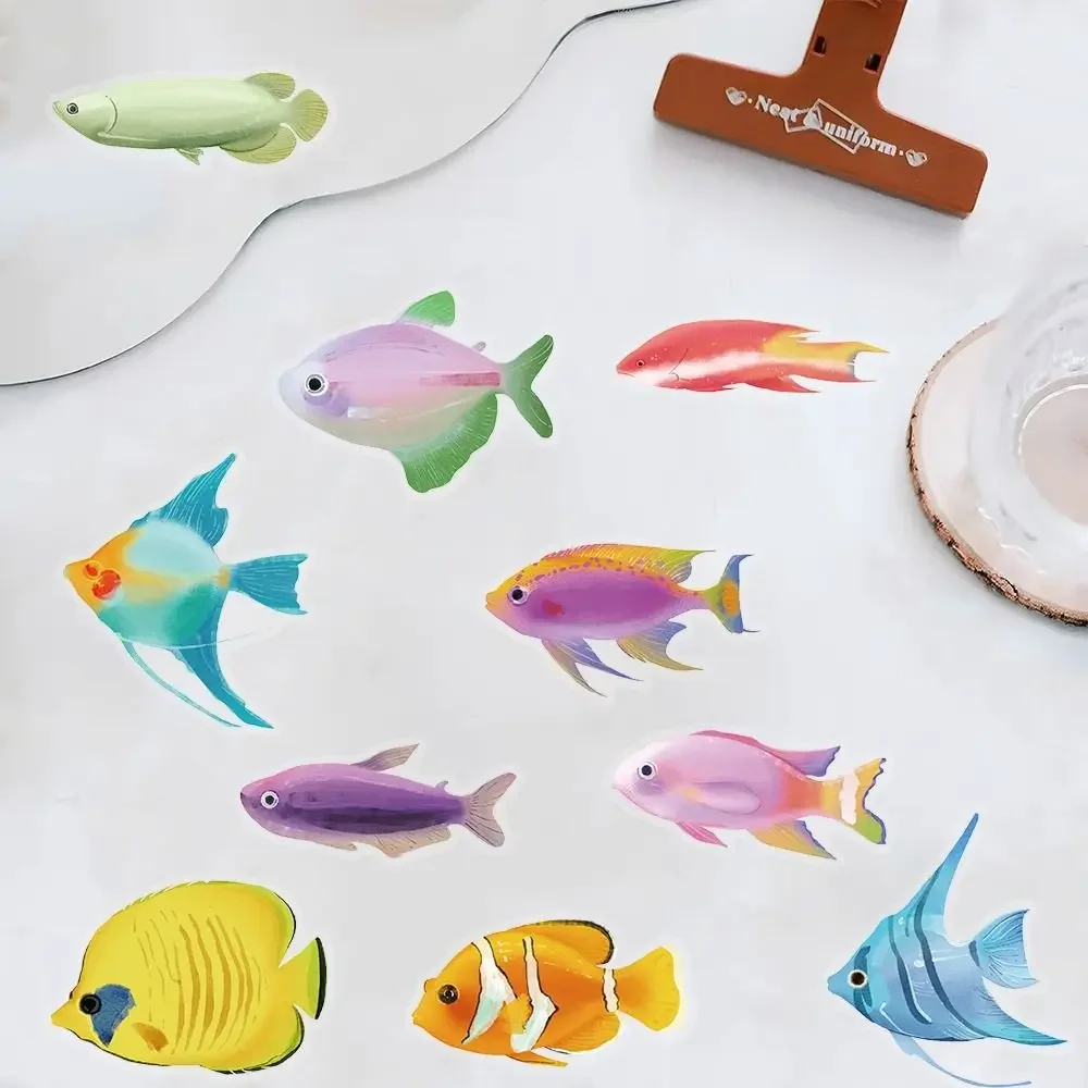 Новые водонепроницаемые прозрачные наклейки с рыбой - Фотография_4