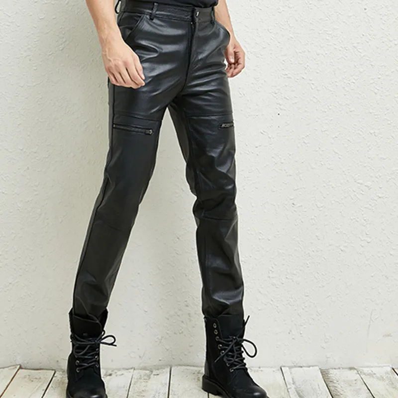 Men's leather pants - Фотография_2