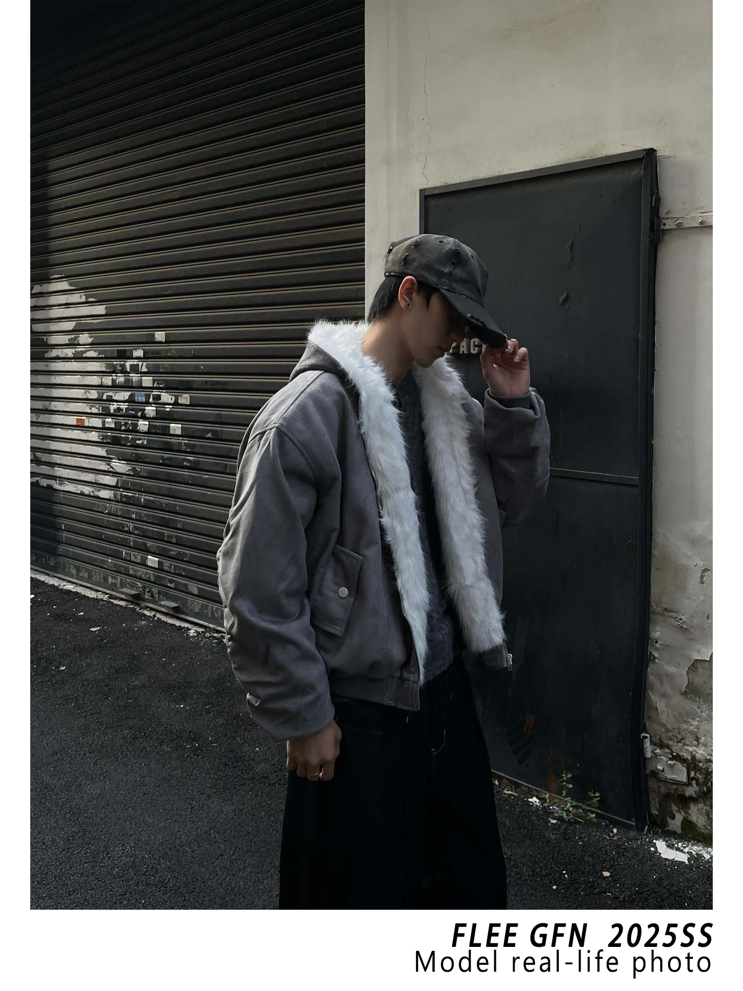 Американская ретро уличная модная трендовая куртка - Фотография_6