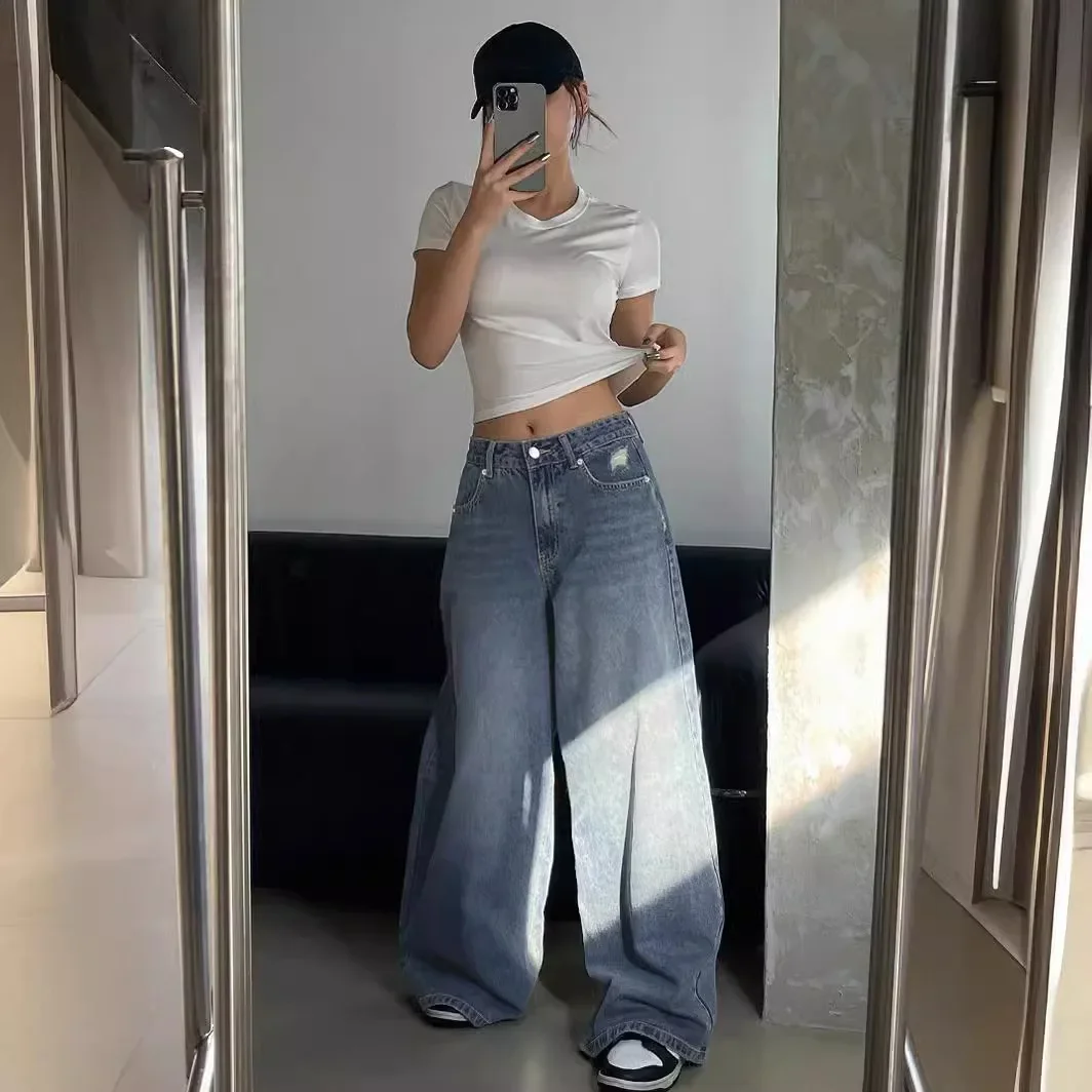 Джинсы женские джинсовые брюки - Фотография_3