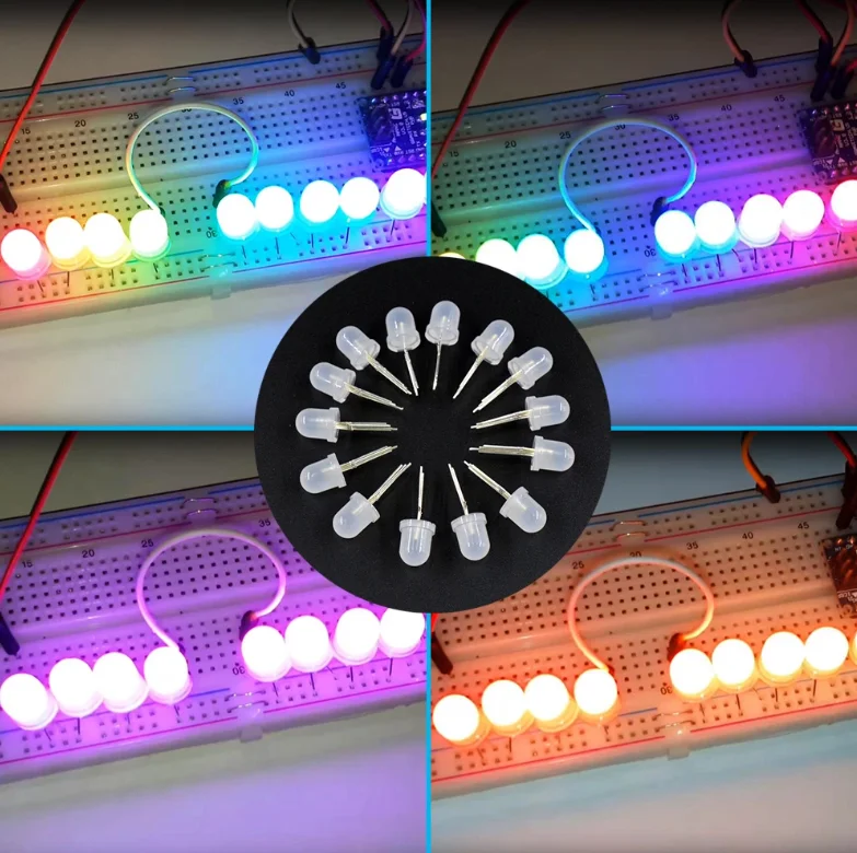이불 led rgb dc5v rozproszony okrągły - Фотография_2