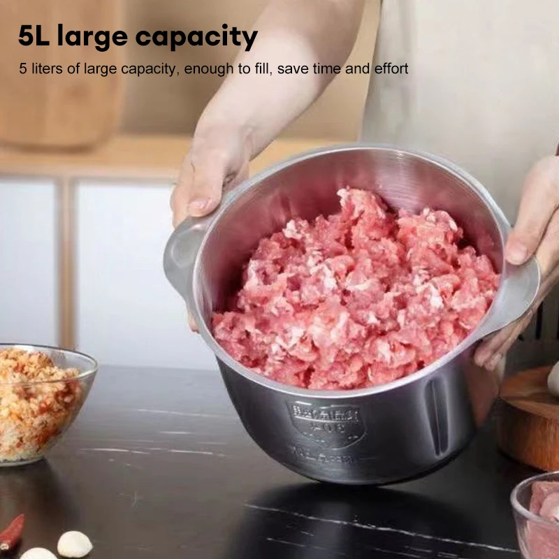 Электрическая мясорубка из нержавеющей стали - Фотография_5