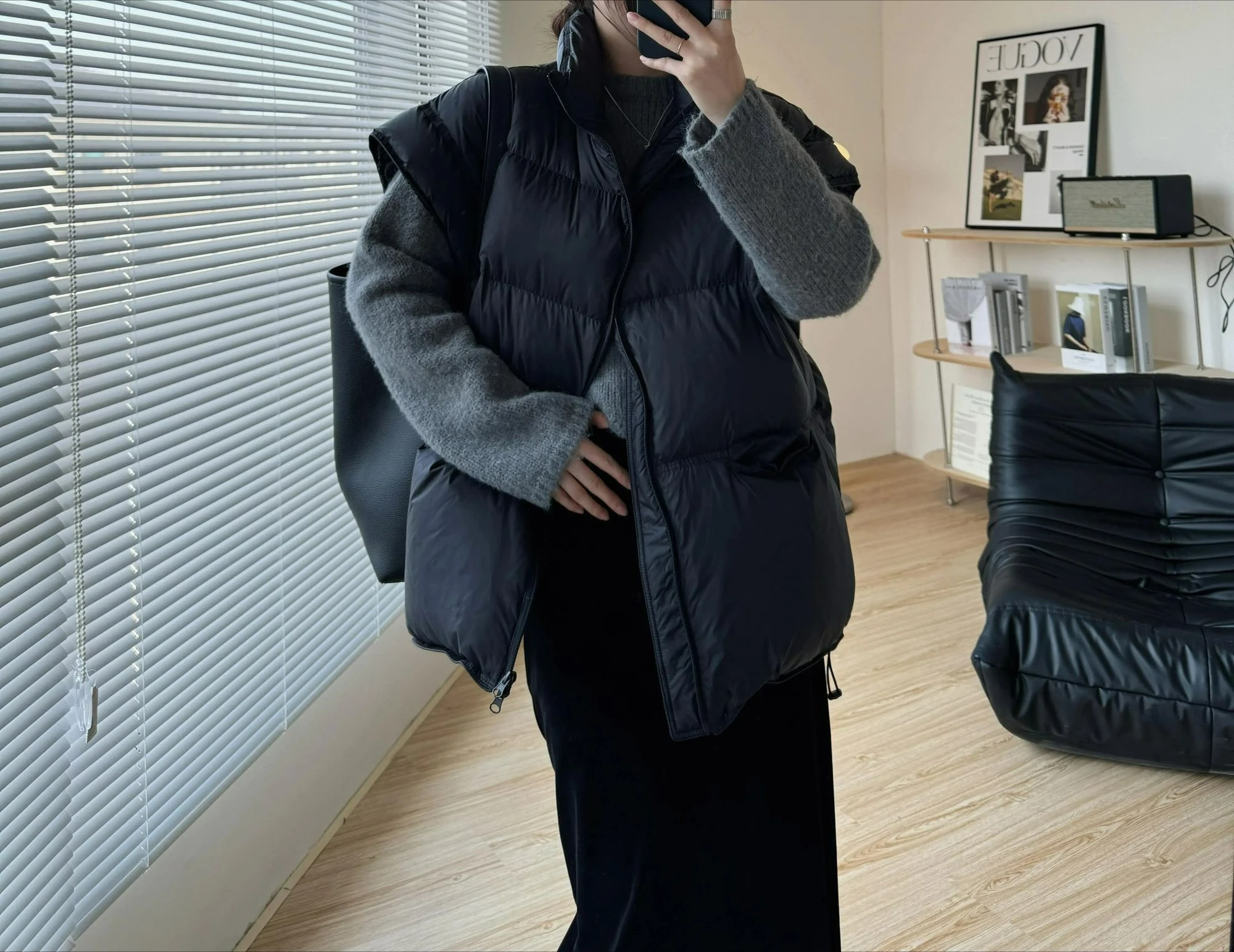 Новая женская утолщенная повседневная пуховая хлопковая жилетка - Фотография_2