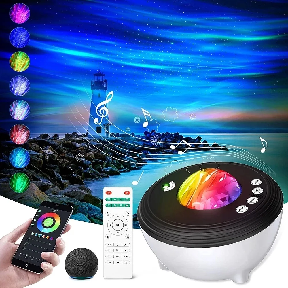 Проектор aurora star light galaxy для спальни - Фотография_5