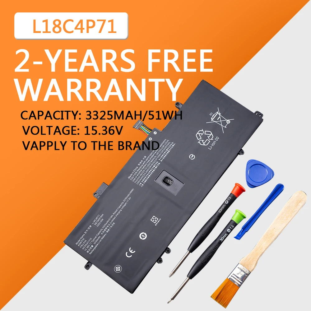 Аккумулятор l18m4p72 l18c4p71 для
