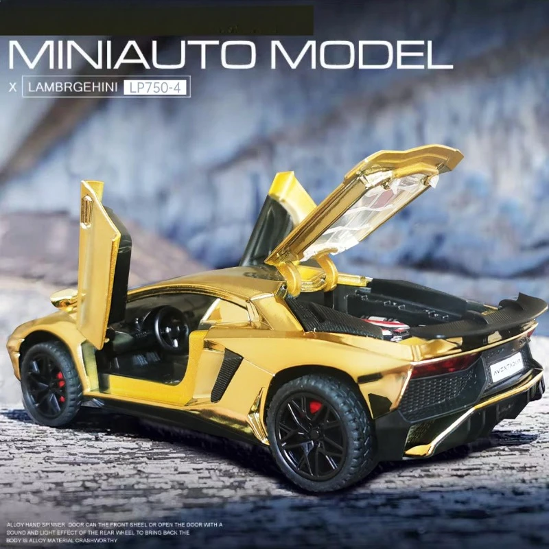 Автомобиль lamborghini svj lp750 с гальваническим покрытием - Фотография_2