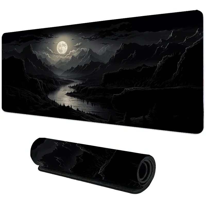 Большой крутой коврик для мыши night moonlight для ноутбука - Фотография_2