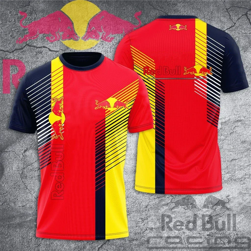 Новая спортивная футболка red bull с логотипом red bull - Фотография_2