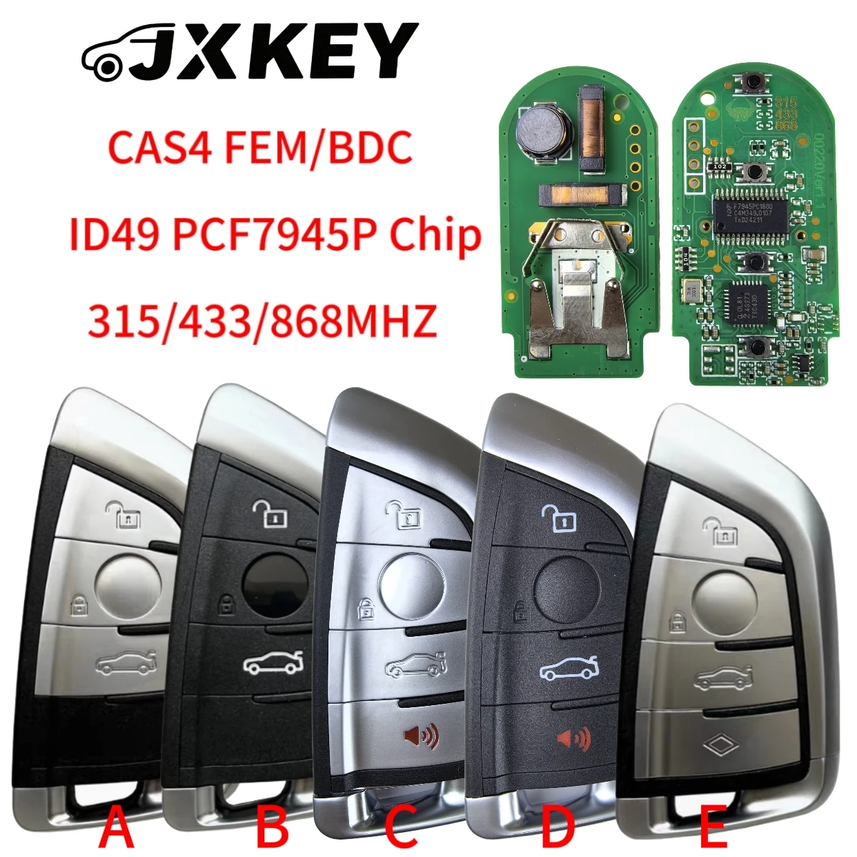 Button 315/433/868mhz id49 pcf7945p