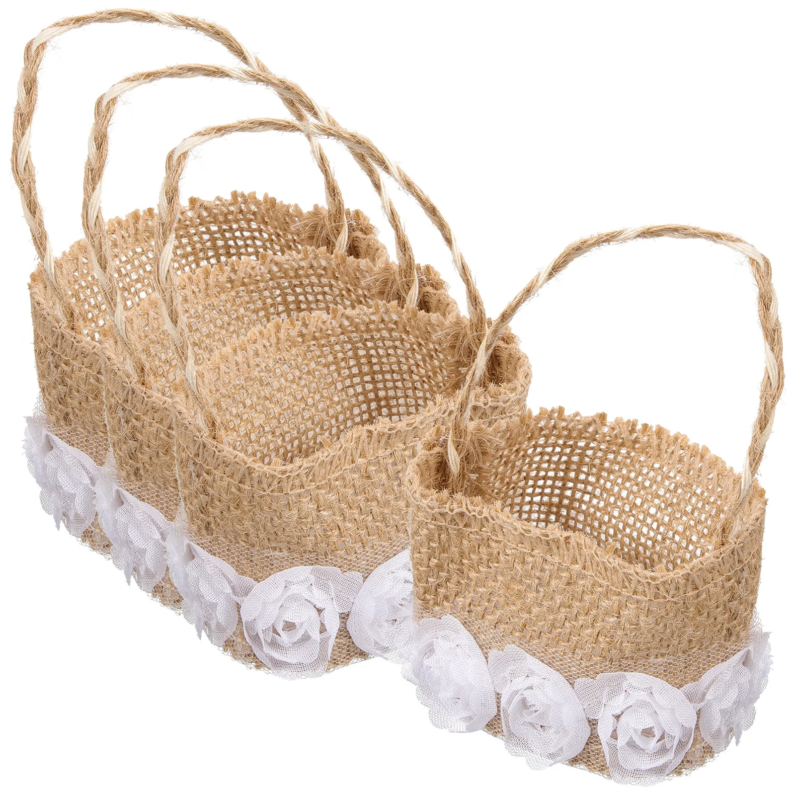 Льняные корзины для хранения свадьбы - Фотография_2