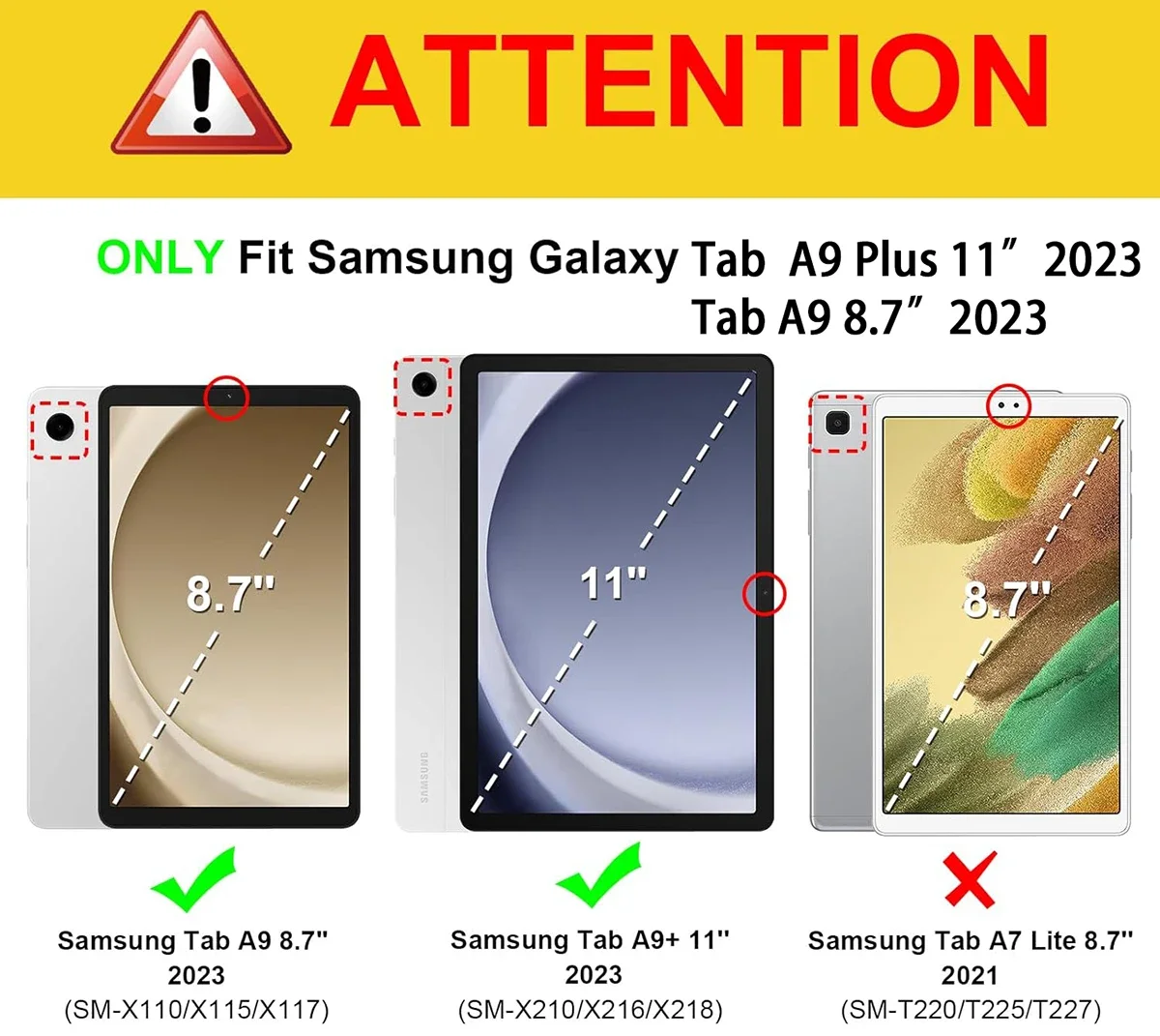 Вращающийся чехол для samsung galaxy 2023 tab a9 sm-x115 8 - Фотография_4