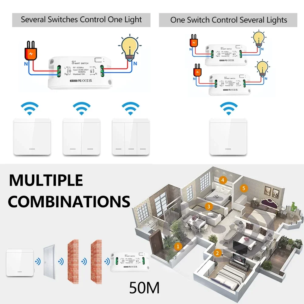 Rf 433 мгц беспроводной пульт дистанционного - Фотография_4