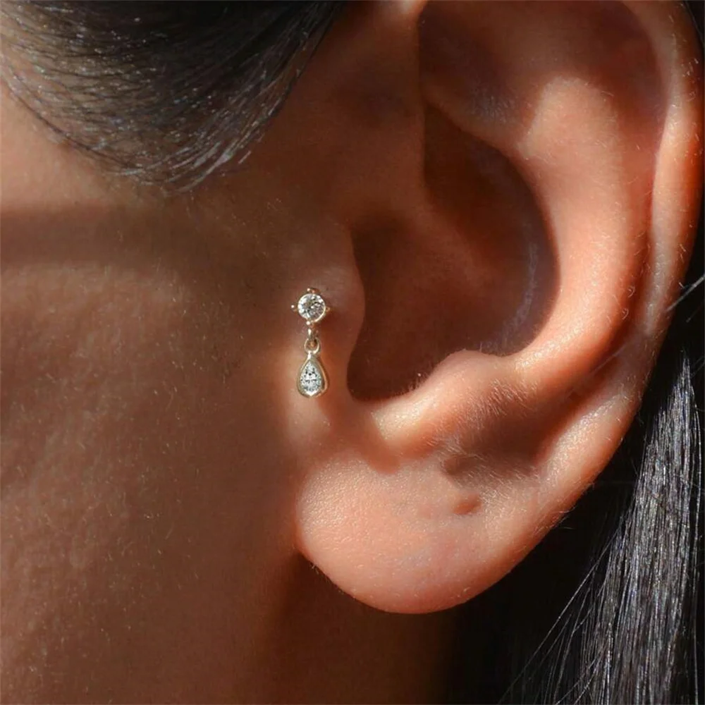 Серьги-гвоздики aide из стерлингового серебра 925 пробы - Фотография_3