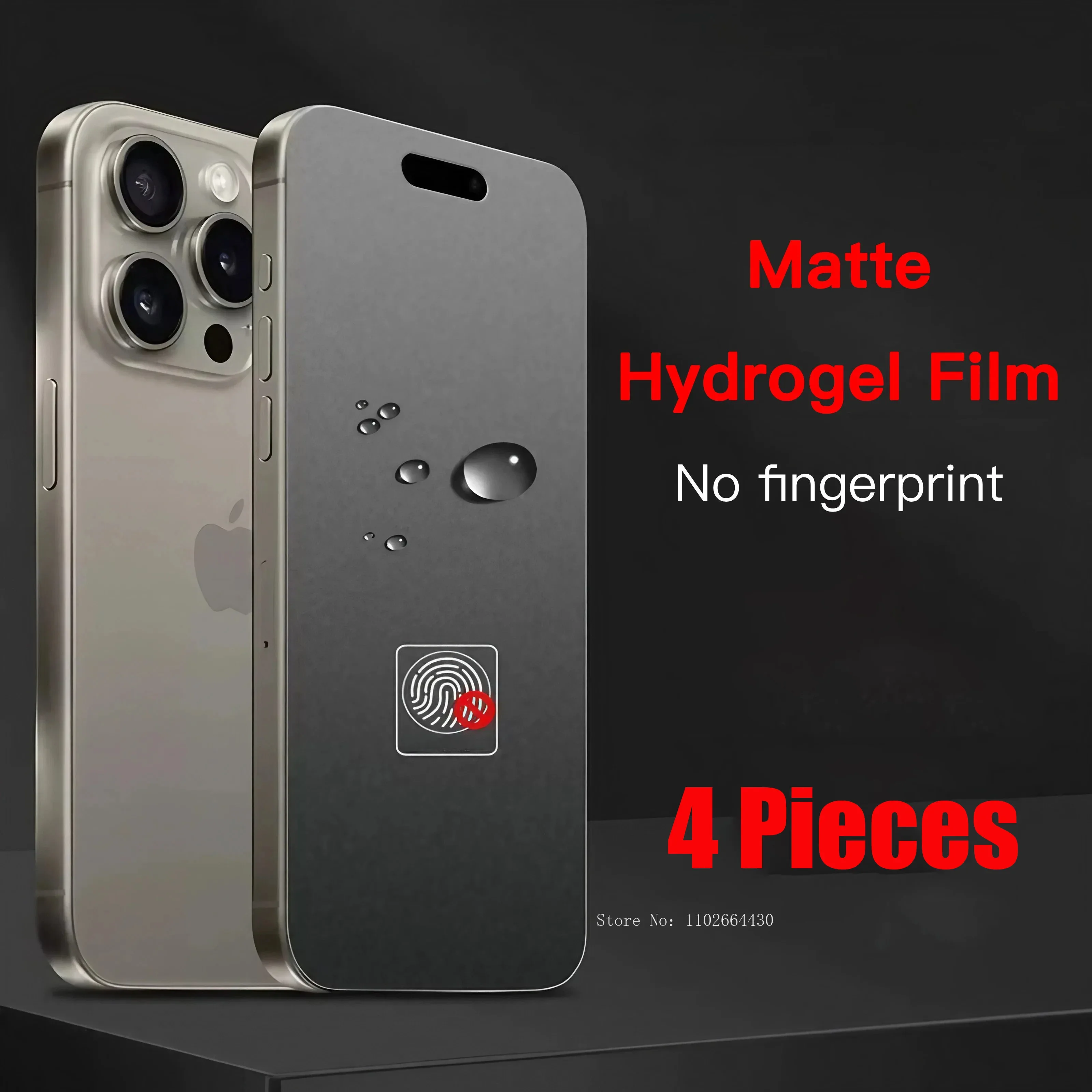 Матовая гидрогелевая пленка для iphone 16 14 15 pro max