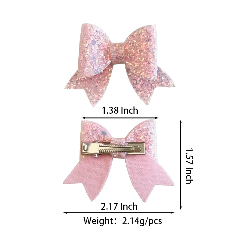 Милые заколки для волос с двойной бабочкой для девочек - Фотография_5