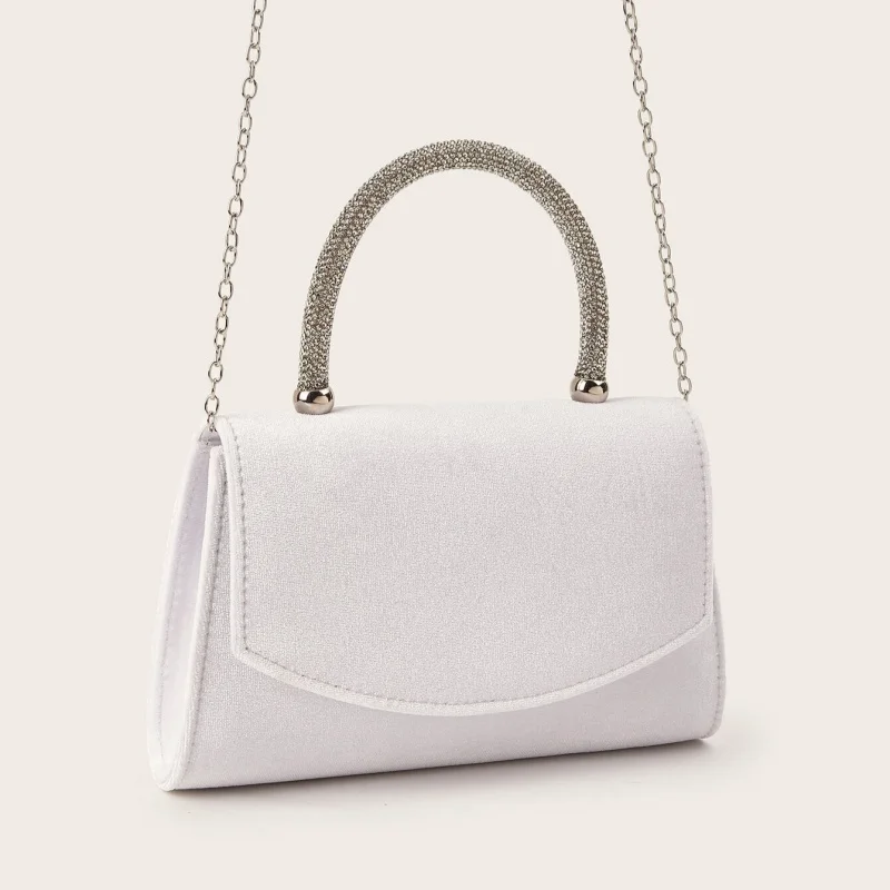 Бархатный плюшевый элегантный вечерний клатч - Фотография_4