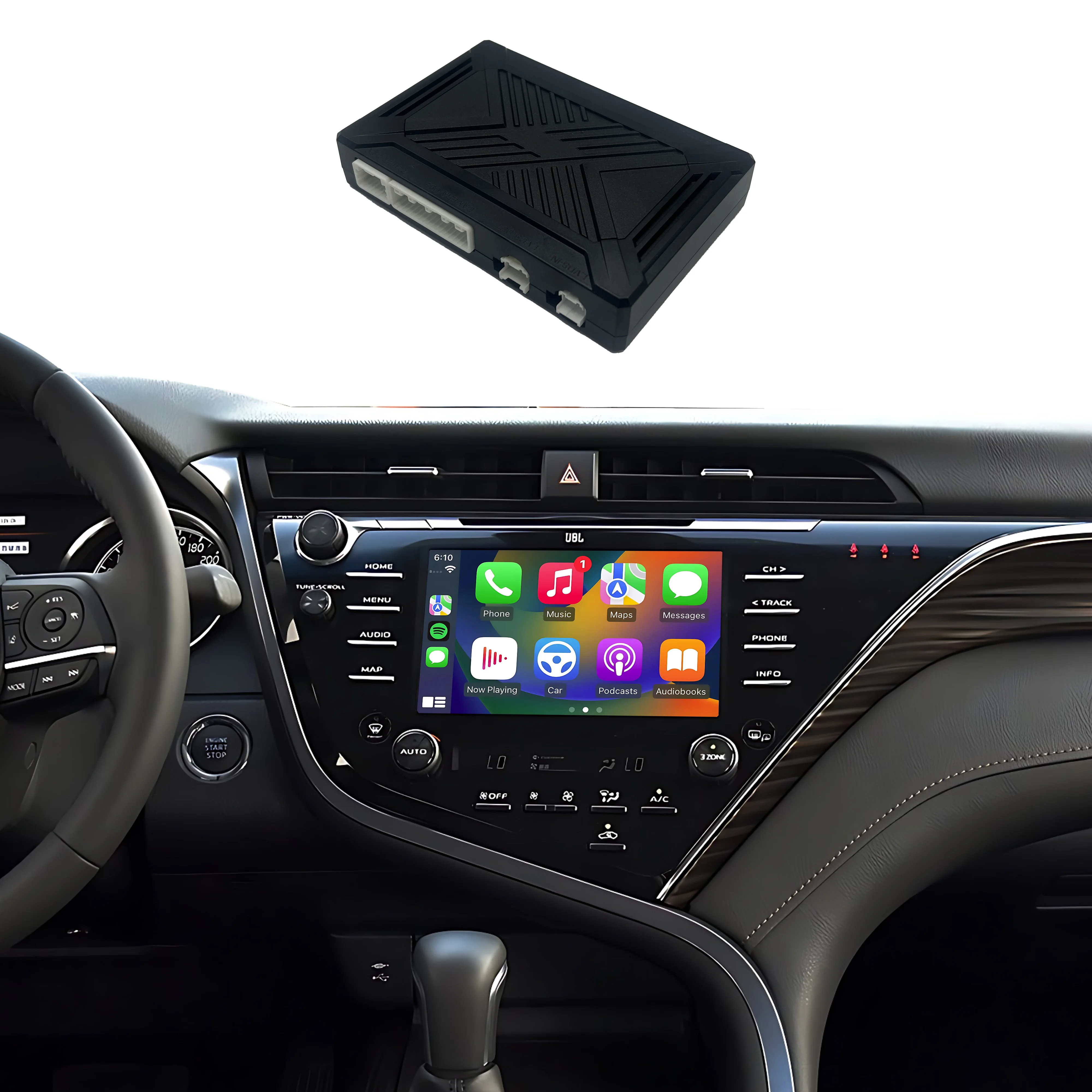 Беспроводной комплект carplay и android auto для toyota camry 2018-2020