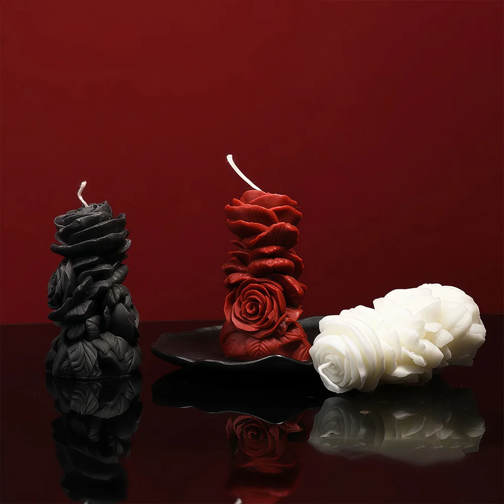 Ароматическая свеча 3d rose low