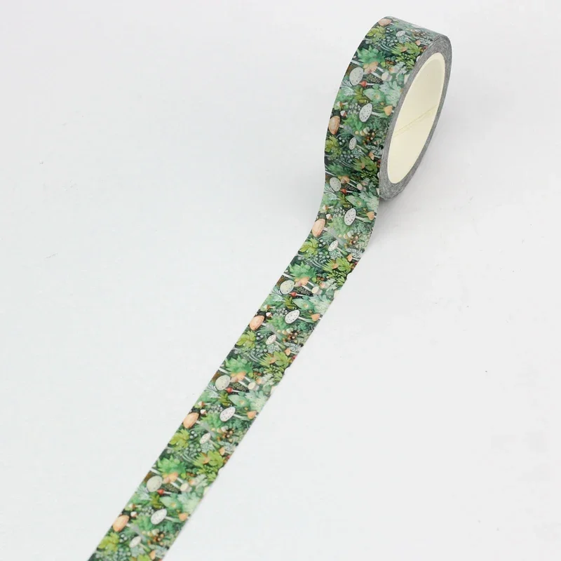 10 м декоративный лес листья грибы - Фотография_3