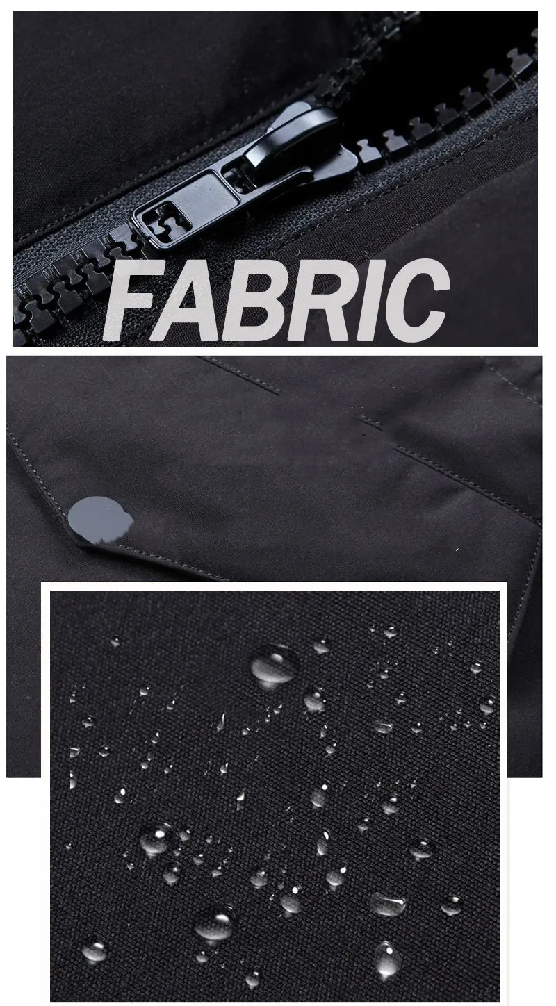 Мужская зимняя толстая теплая ветрозащитная куртка на белом утином пуху - Фотография_6